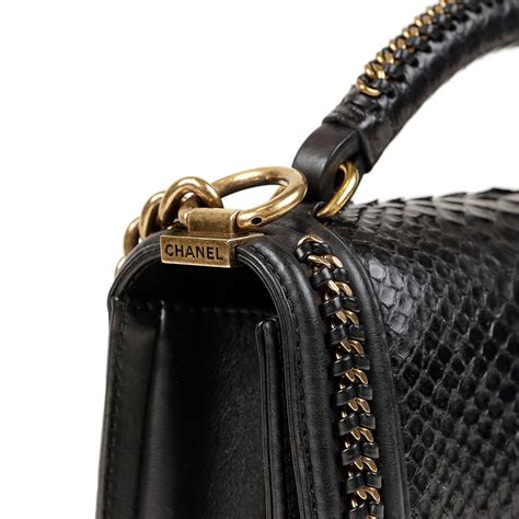 chanel boy python 2015|chanel python bags for sale.